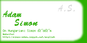 adam simon business card